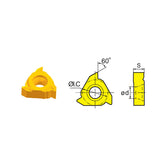 Threading Inserts RT/LT16.01W-1.00/1.25/150/1.75GM RT/ LT11.01N-0.50/0.75/1.50GM - Makotools Industrial Supply Tools for Metal Cutting